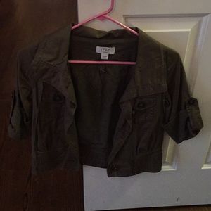 Cropped Military Jacket
